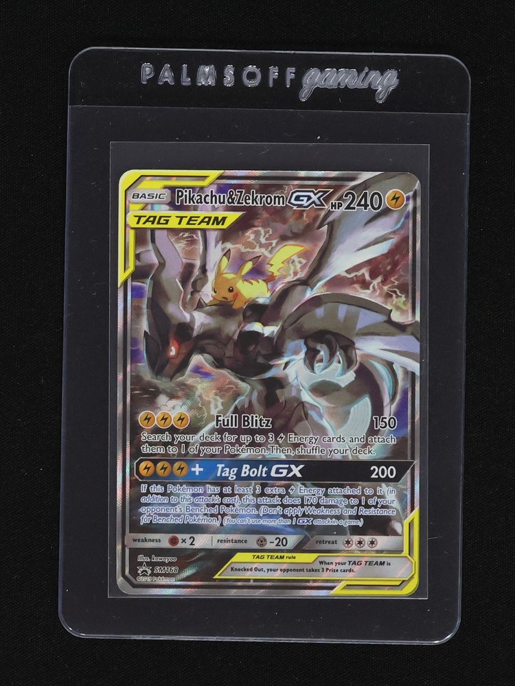 2019 Pokémon SM168 Pikachu & Zekrom GX Tag Team — front