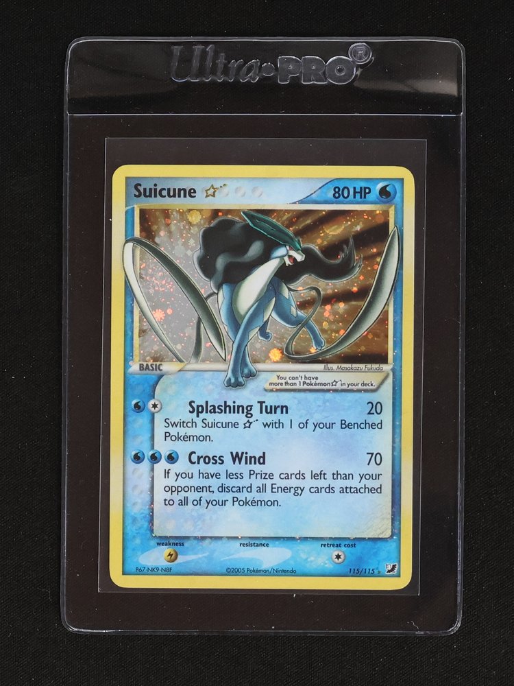 2005 Pokémon #115 Suicune Gold Star — front