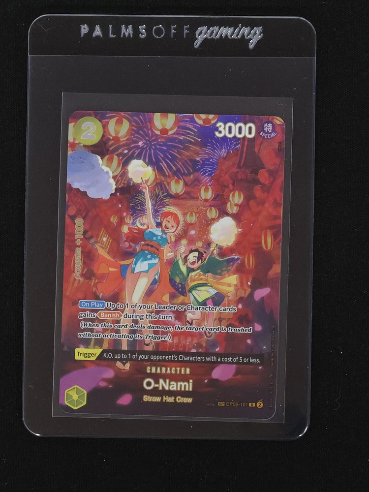 2024 One Piece Card Game OP06-101 O-Nami Special Alternate Art — front