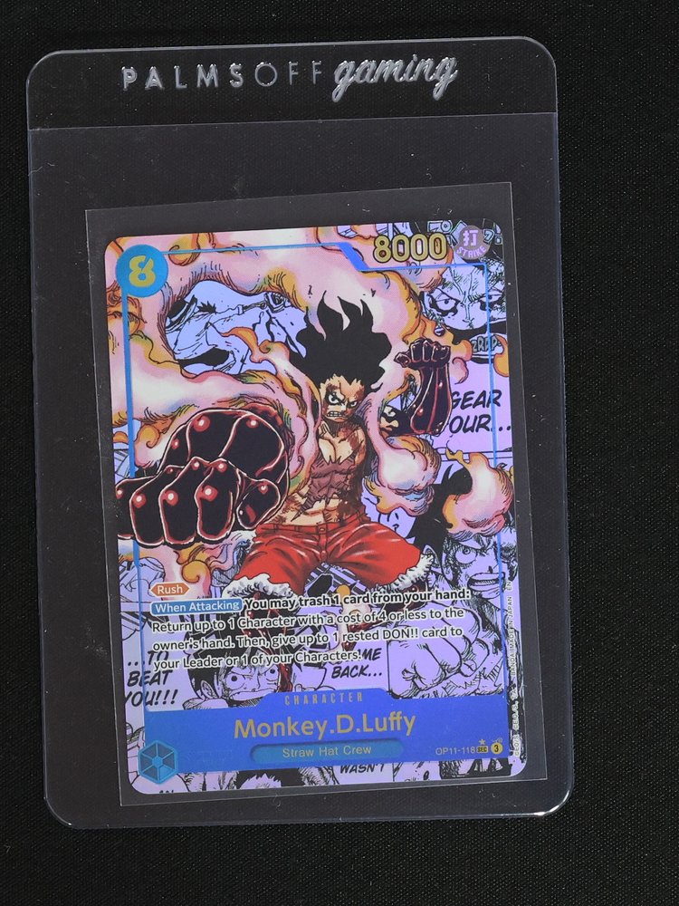 One Piece TCG OP11-118 Monkey D. Luffy A Fist of Divine Speed — front