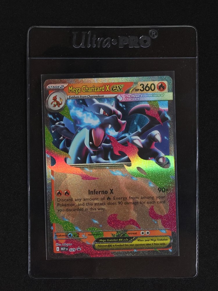 2025 Pokémon TCG Mega Charizard X ex 029 Phantasmal Flames — front