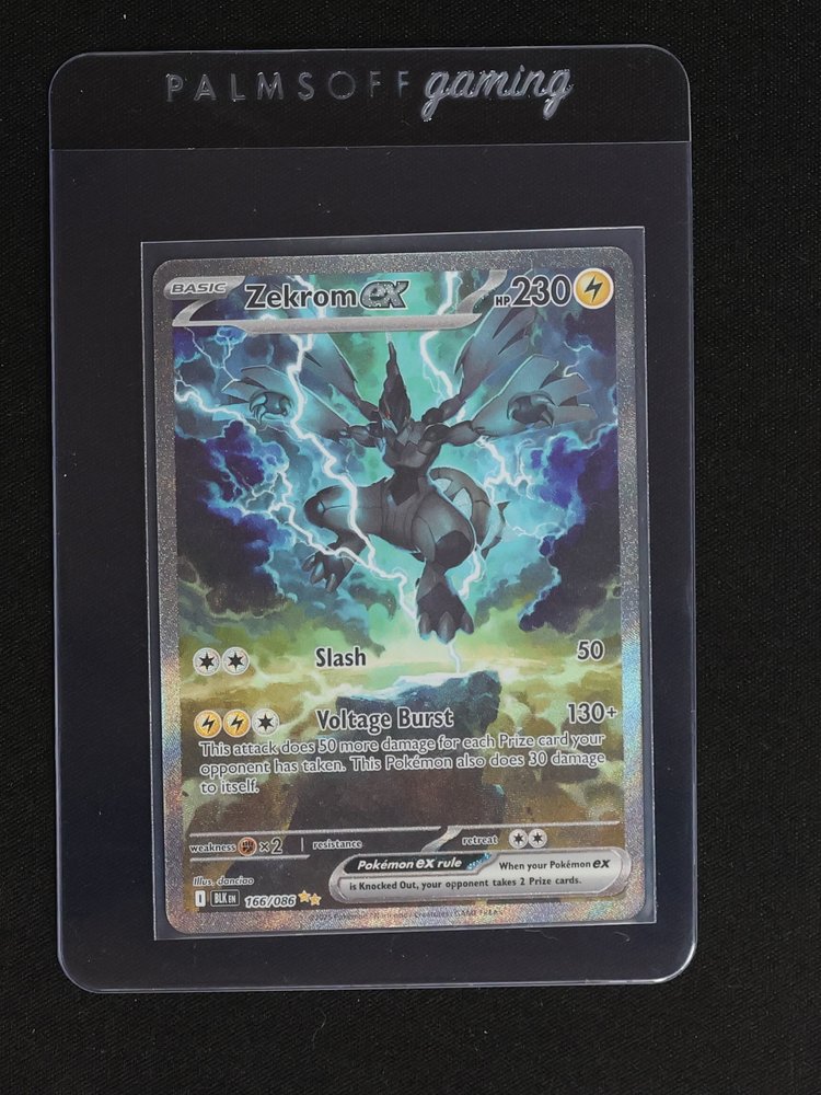2025 Pokémon #166 Zekrom EX Black Bolt — front