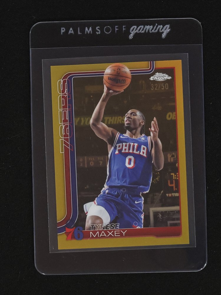 2025-26 Topps Chrome #185 Tyrese Maxey — front