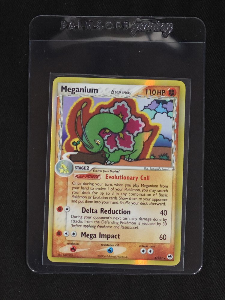 2006 Pokemon EX Dragon Frontiers #4 Meganium Delta Species — front