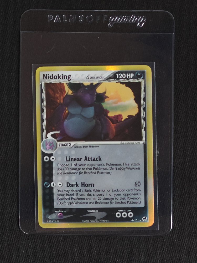 2006 Pokémon EX Dragon Frontiers #6 Nidoking Delta Species — front