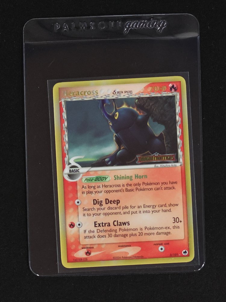 2006 Pokémon EX Dragon Frontiers #3 Heracross — front