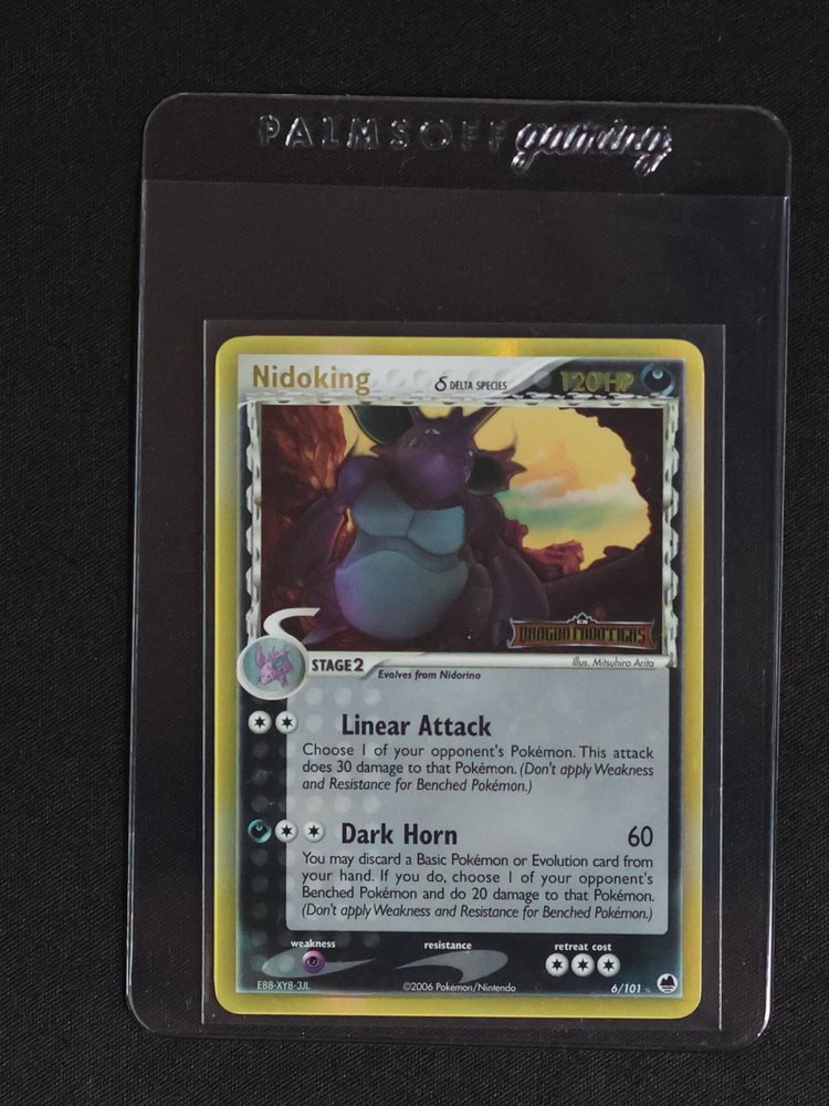 2006 Pokémon EX Dragon Frontiers #6 Nidoking Delta Species — front