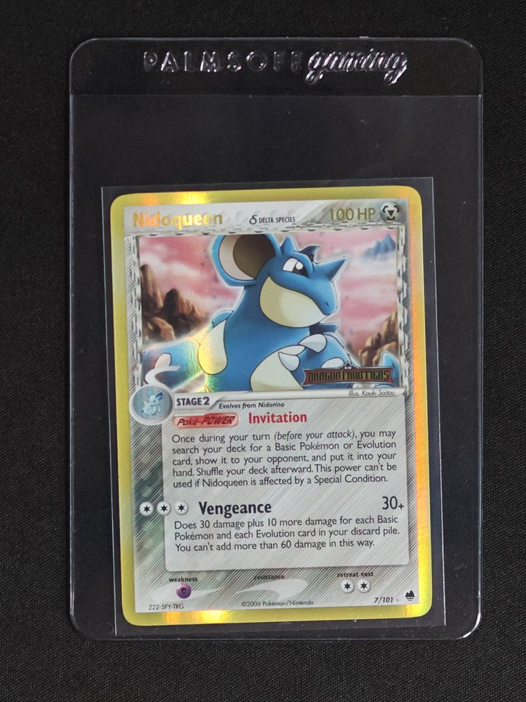 2006 Pokémon EX Dragon Frontiers #7 Nidoqueen Delta Species — front