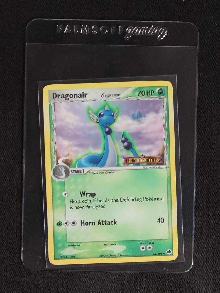 2006 Pokemon EX Dragon Frontiers #28 Dragonair — front
