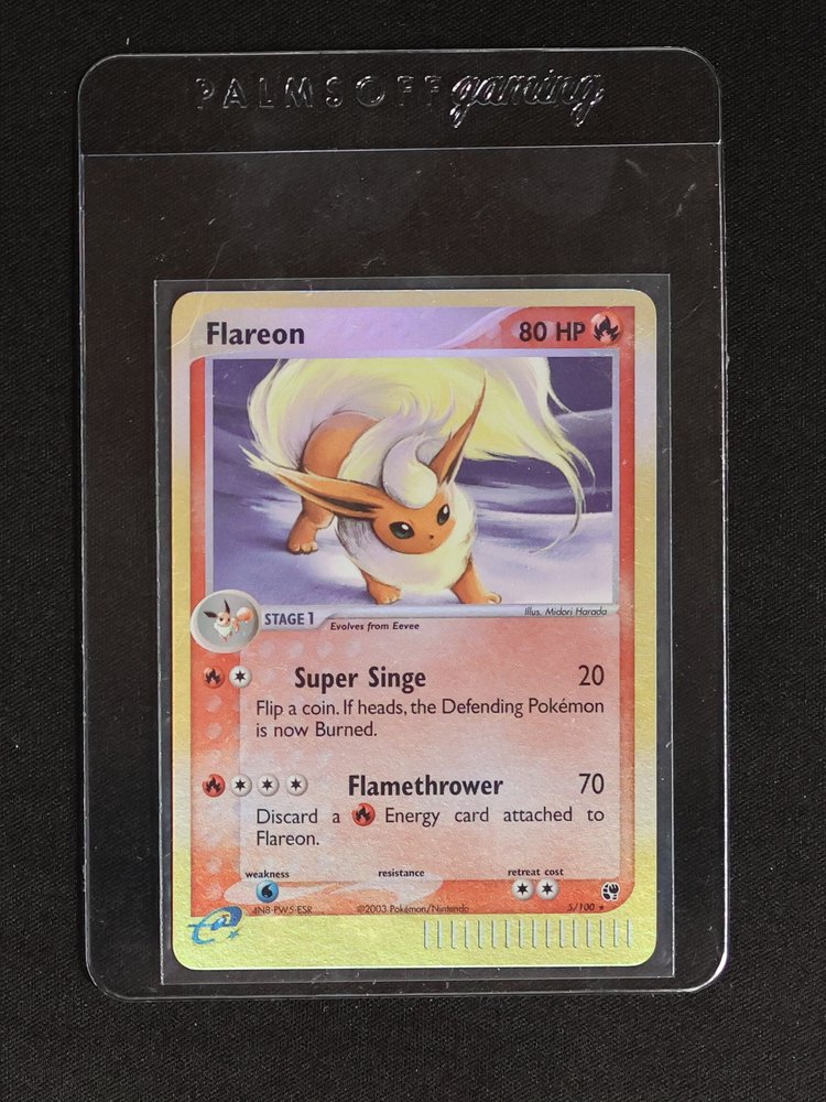 2003 Pokémon EX Sandstorm #5 Flareon — front