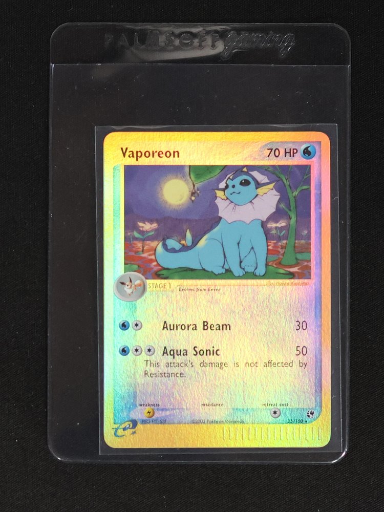 2003 Pokémon EX Sandstorm #25 Vaporeon — front
