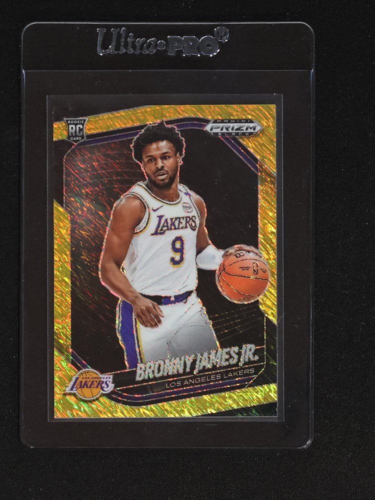 2024-25 Panini Prizm Black #94 Bronny James Jr. — front