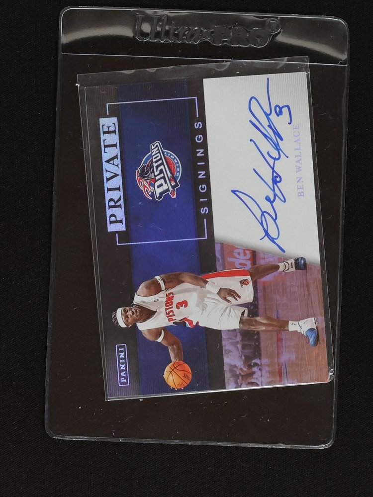 2023-24 Panini NBA Hoops Private Signings #PS-BWE Ben Wallace — front