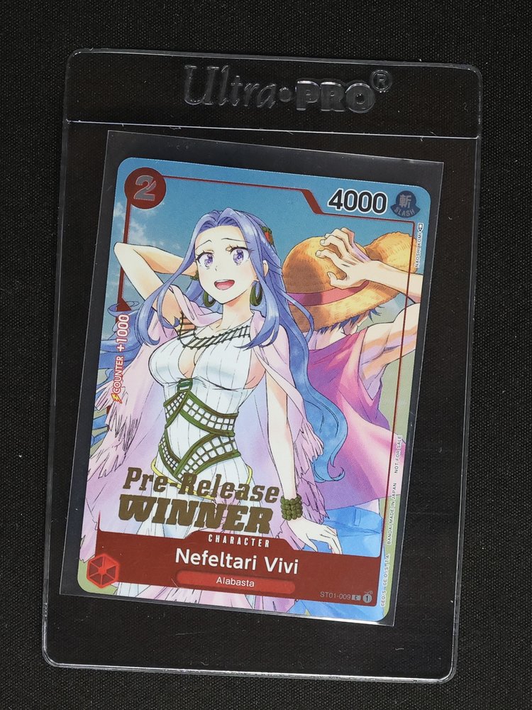 2023 One Piece ST01-009 Nefeltari Vivi Pre-Release Winner — front