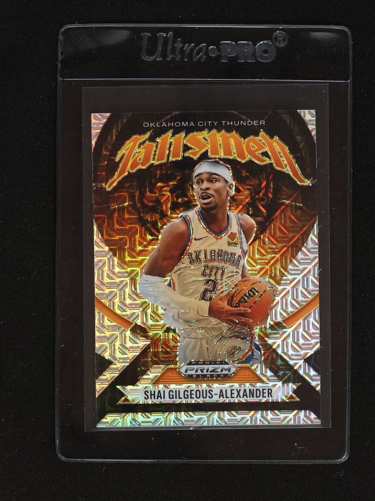2024-25 Panini Prizm Black Talisman #1 Shai Gilgeous-Alexander — front