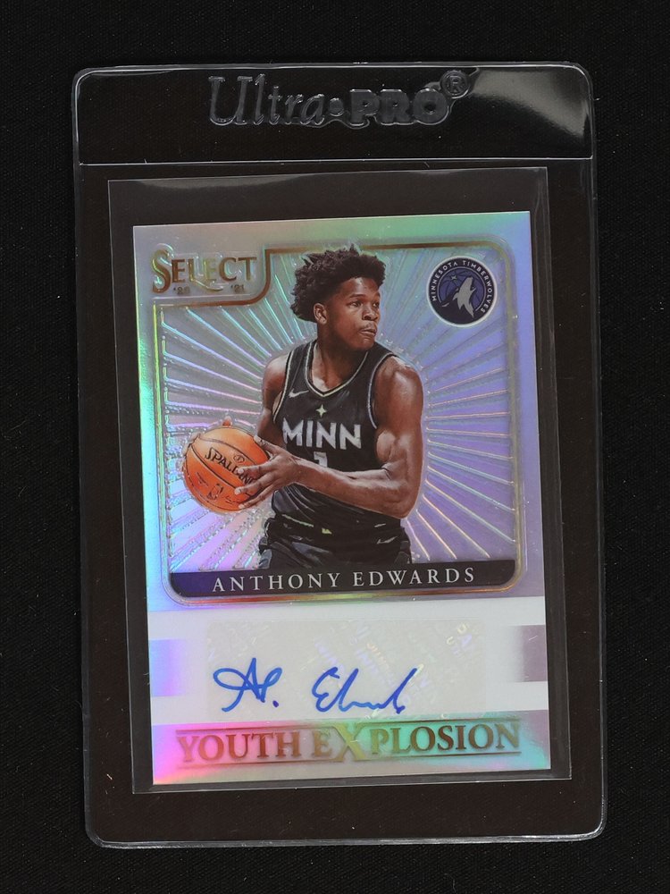 2020-21 Panini Select Youth Explosion Signatures #YESAED Anthony Edwards — front