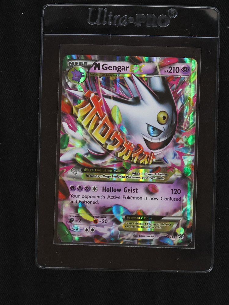 2016 Pokémon M Gengar EX #XY166 — front