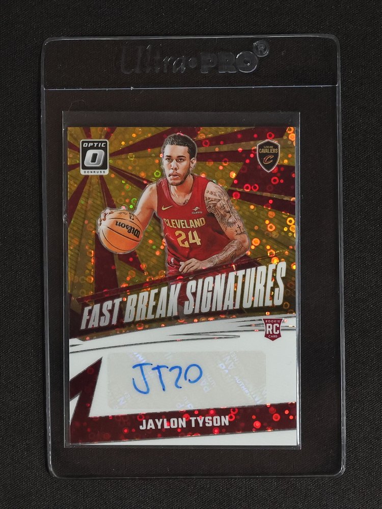 2024-25 Donruss Optic #FBS-JTY Jaylon Tyson Fast Break Signatures Auto — front
