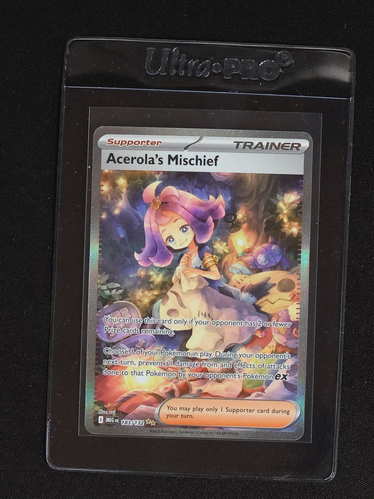 2022 Pokémon ME01 #183 Acerola's Mischief — front