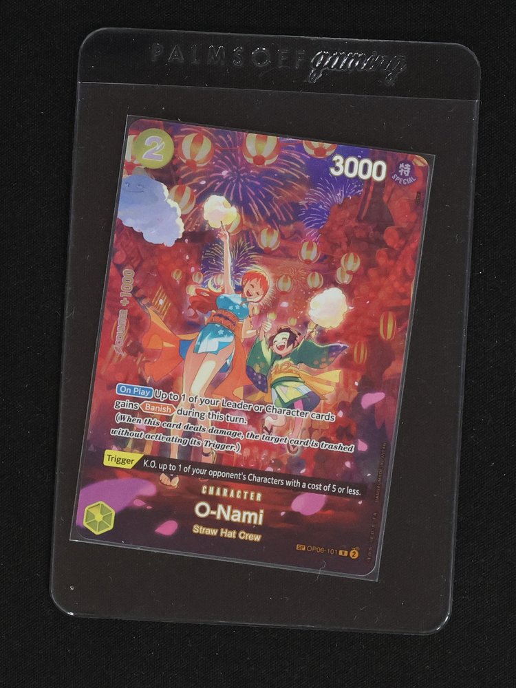 2024 One Piece Card Game OP06-101 O-Nami SP — front