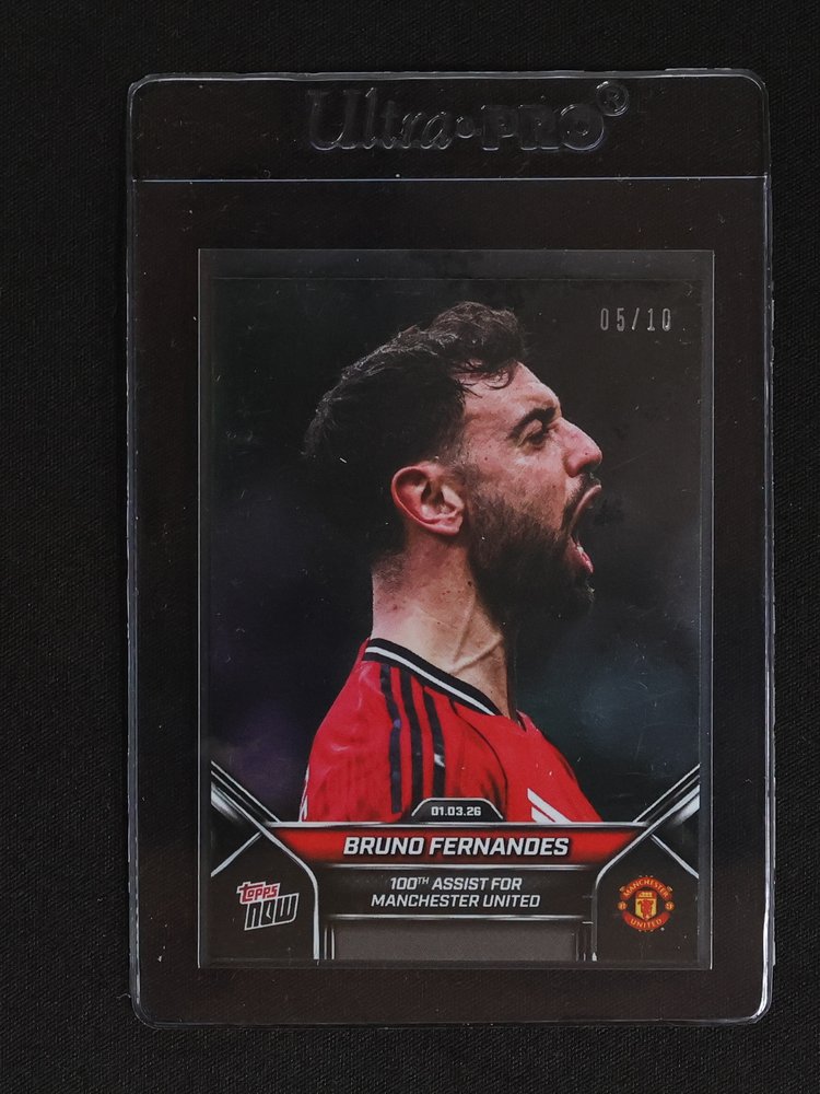 2026 Topps Now #1 Bruno Fernandes — front