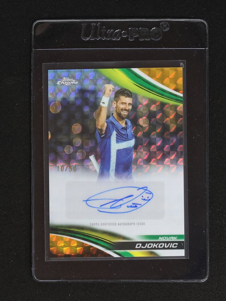 2025 Topps Chrome #100 Novak Djokovic — front
