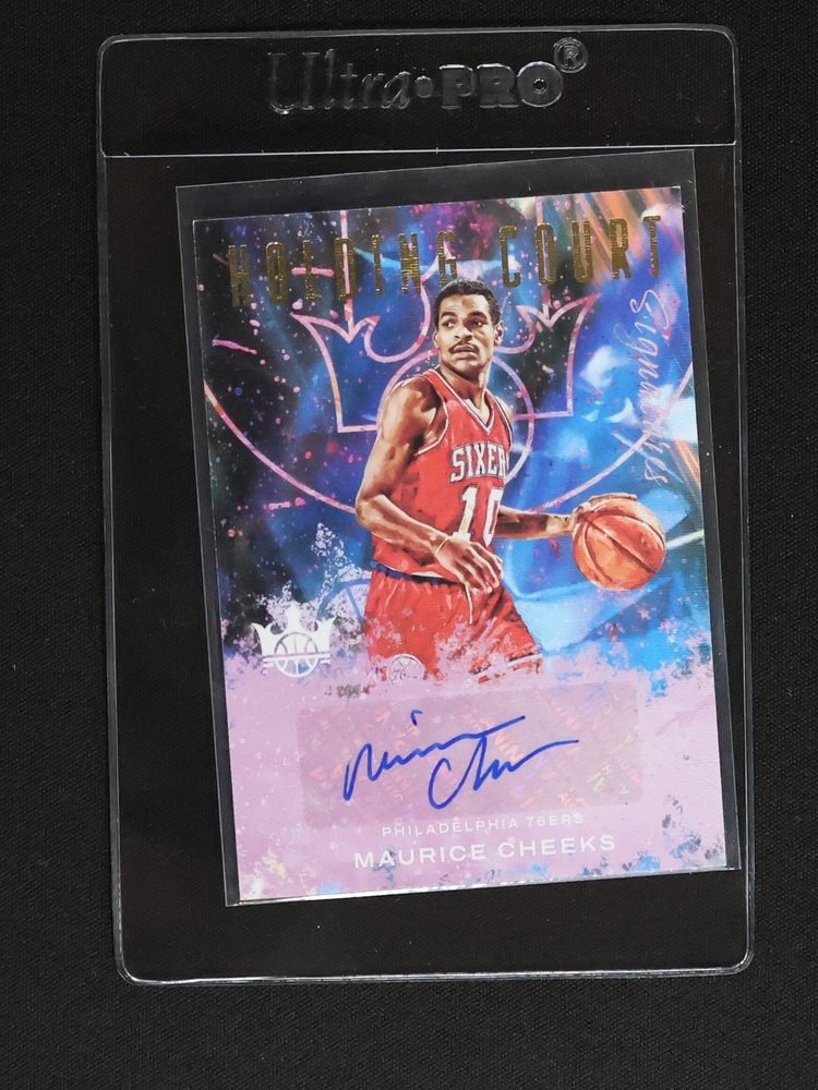 2021-22 Panini Court Kings Holding Court #HC-MCH Maurice Cheeks — front