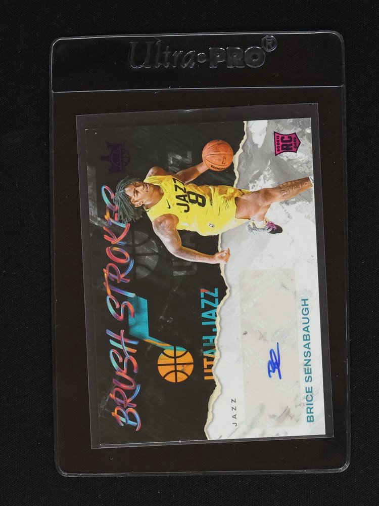 2023-24 Panini Court Kings #24 Brice Sensabaugh Brush Strokes Rookie Auto — front