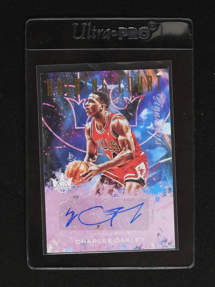 2021-22 Panini Court Kings Holding Court Signatures #HC-CO Charles Oakley — front