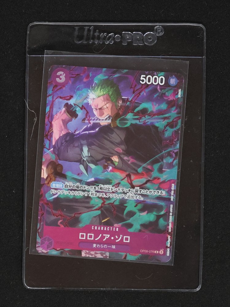 2023 One Piece Card Game OP09-076 Roronoa Zoro — front