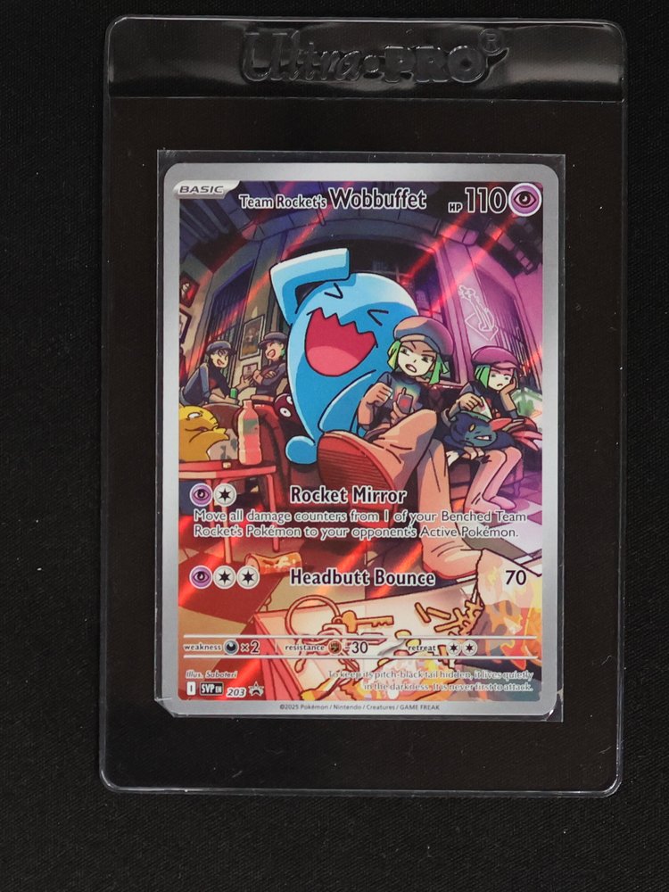2025 Pokemon Destined Rivals #203 Team Rocket's Wobbuffet — front