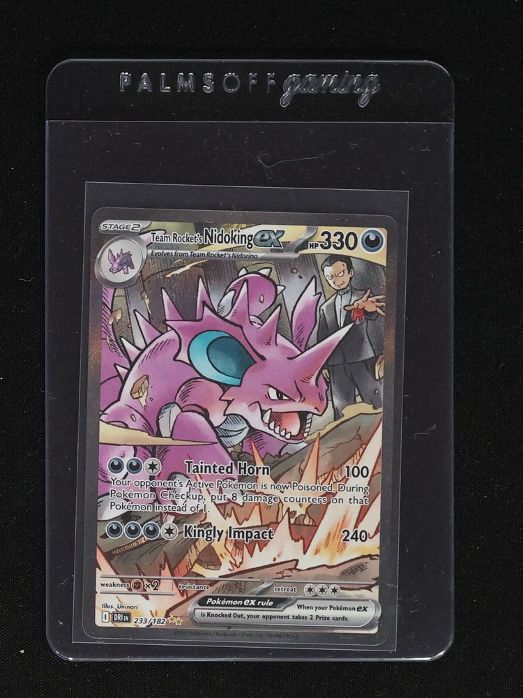 2025 Pokémon Team Rocket's Nidoking ex #233 — front