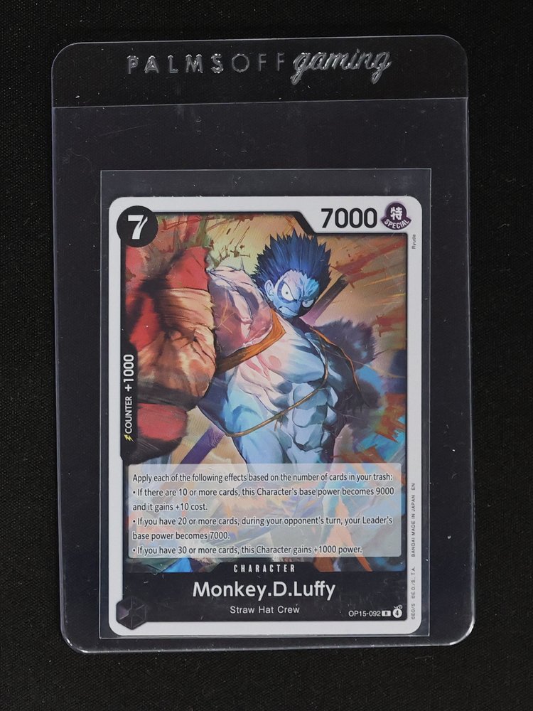 One Piece Monkey.D.Luffy OP15-092 Rare Character Card — front