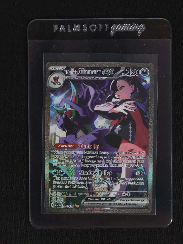 2022 Pokémon TCG Ascended Heroes #287 Marnie's Grimmsnarl EX — front