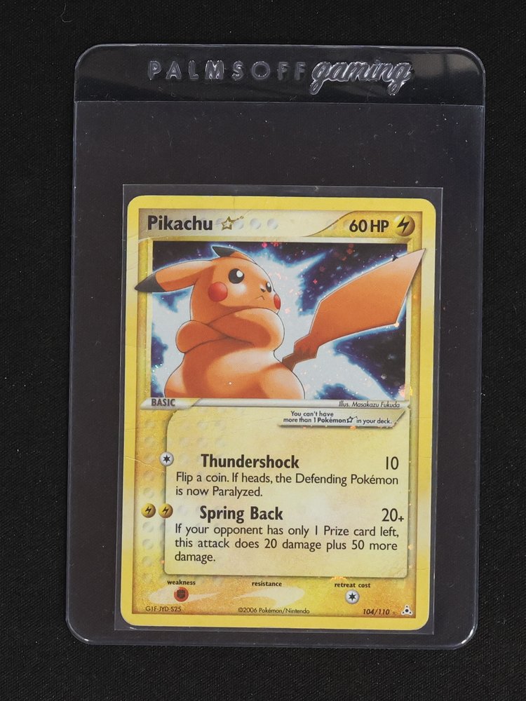 2006 Pokemon EX Holon Phantoms #104 Pikachu Star Holo — front