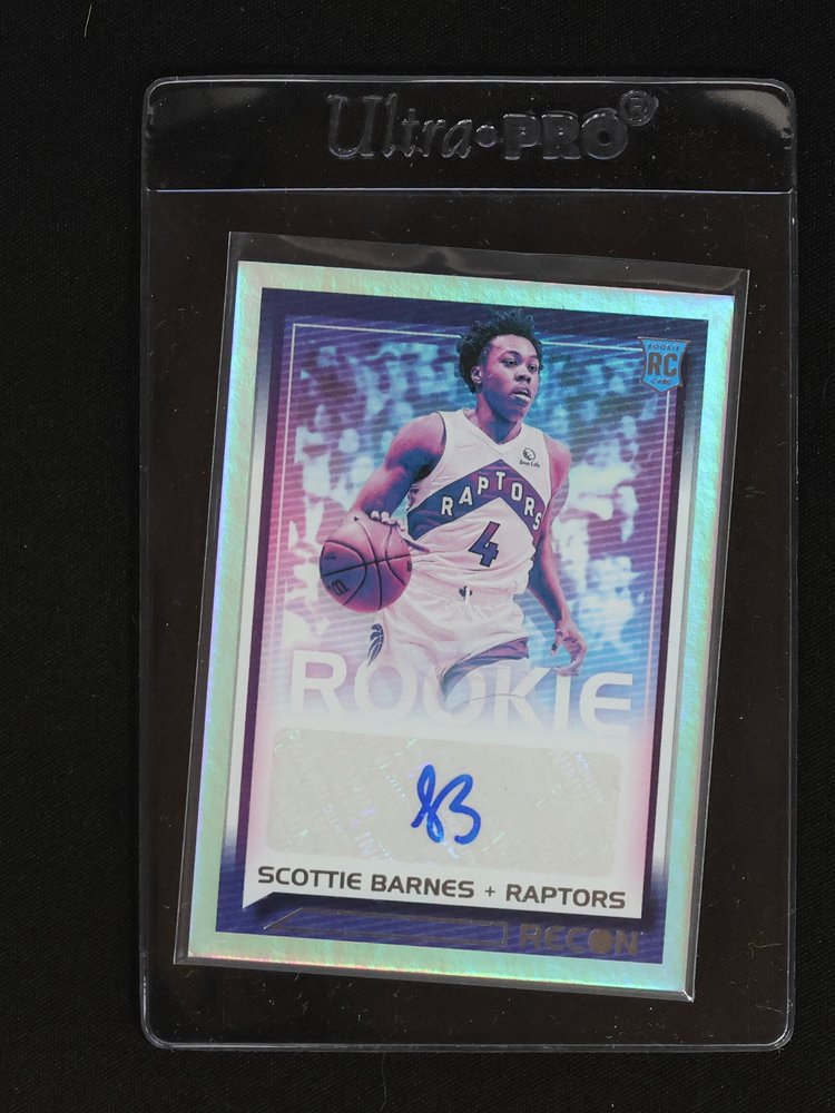 2021-22 Panini Recon Rookie Recon Signatures #RRS-SCB Scottie Barnes — front