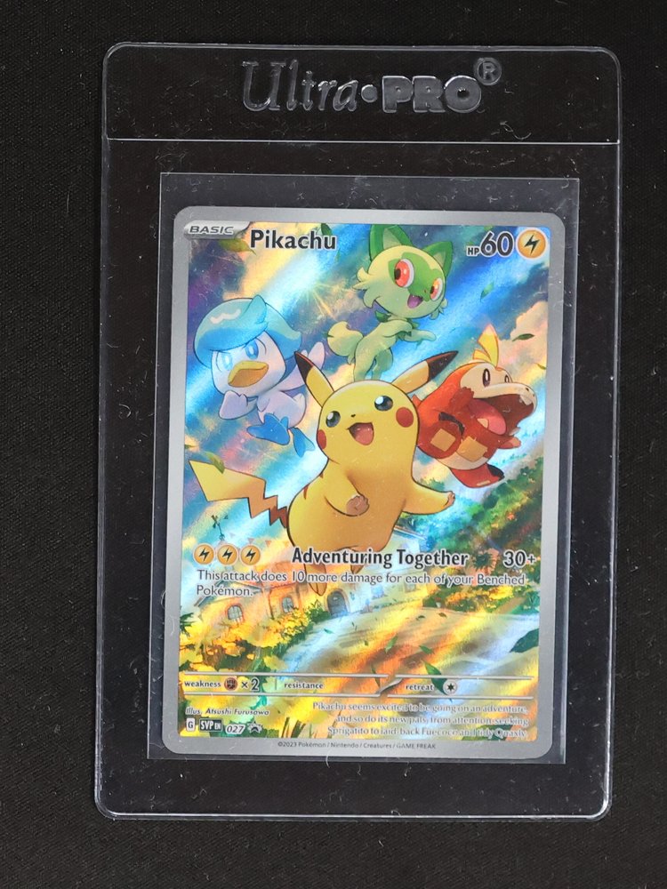 2023 Pokémon SVP #027 Pikachu Adventuring Together — front