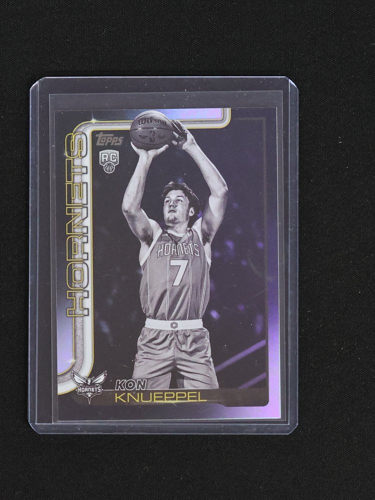 2025-26 Topps #204 Kon Knueppel Blackout Rookie — front