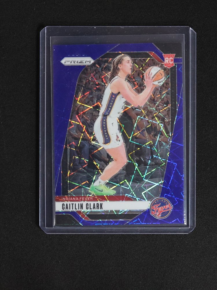 2024 Panini Prizm WNBA #22 Caitlin Clark Blue Velocity Prizm Rookie — front