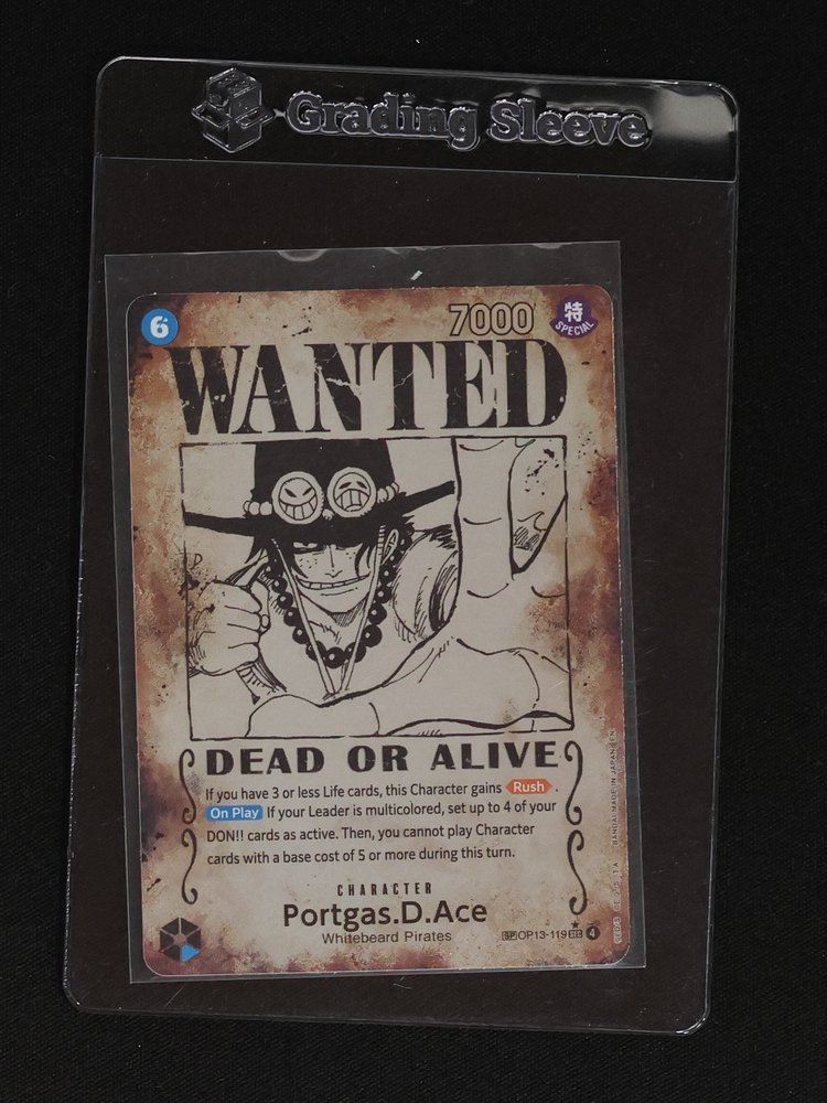 One Piece TCG OP13-119 Portgas.D.Ace Wanted Poster — front