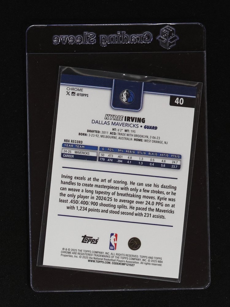 2025-26 Topps Chrome #40 Kyrie Irving — front