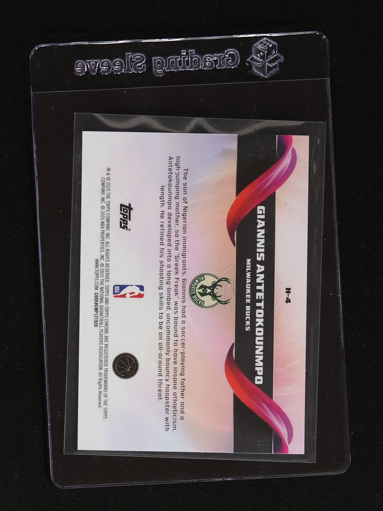 2025 Topps #H-4 Giannis Antetokounmpo — front