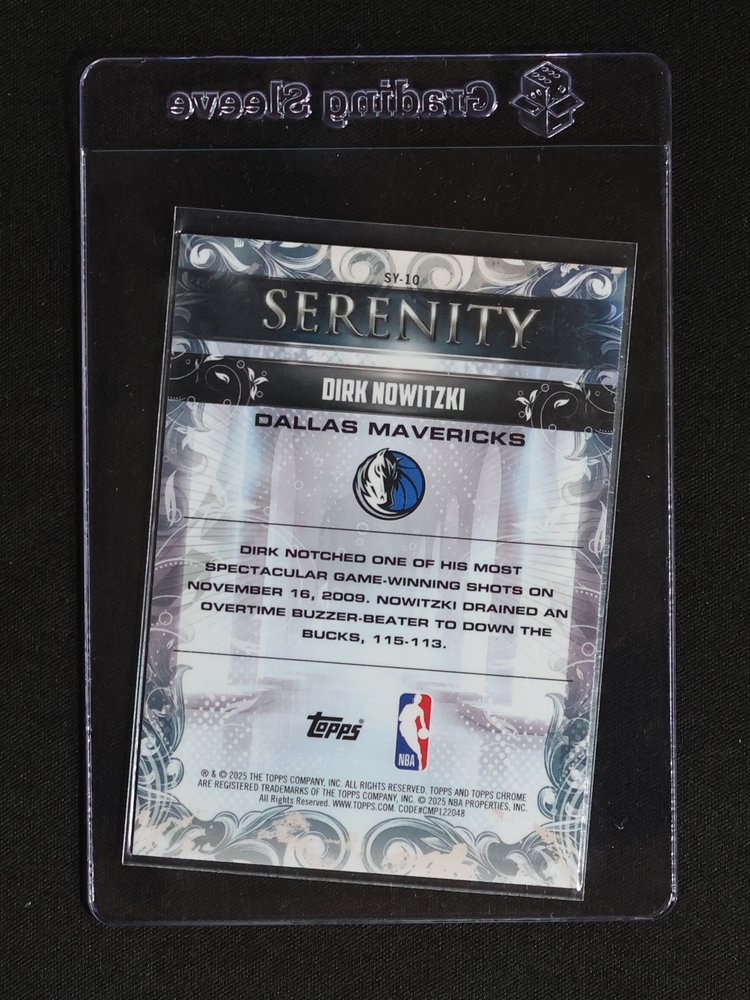 2025 Topps Chrome Serenity #SY-10 Dirk Nowitzki — front