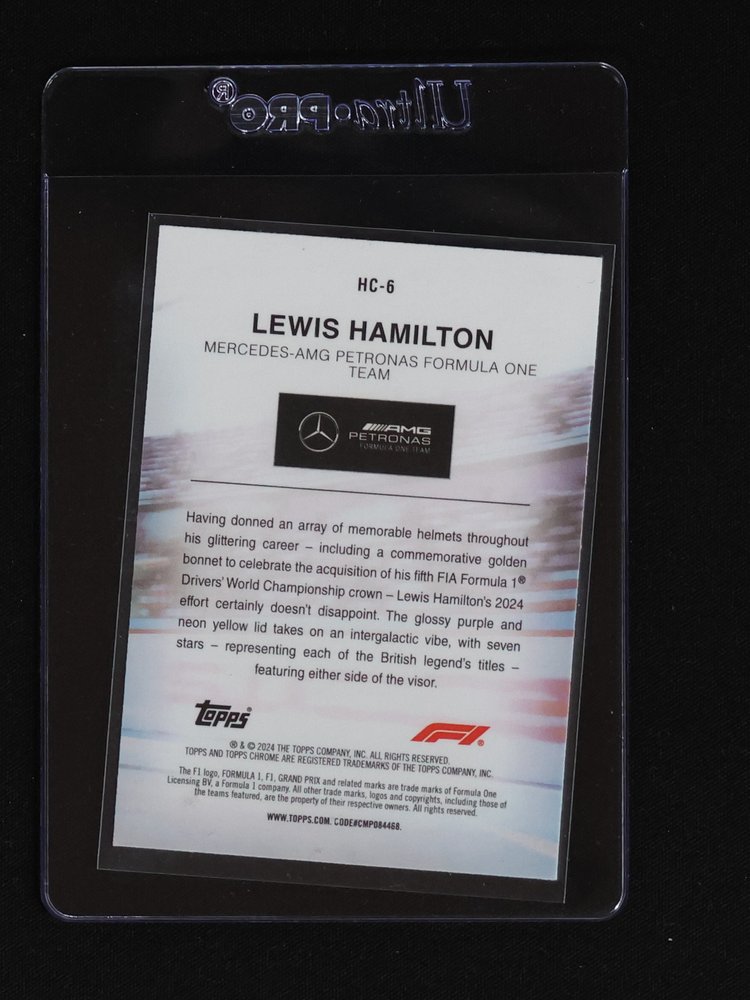 2024 Topps Formula 1 #HC-6 Lewis Hamilton — front