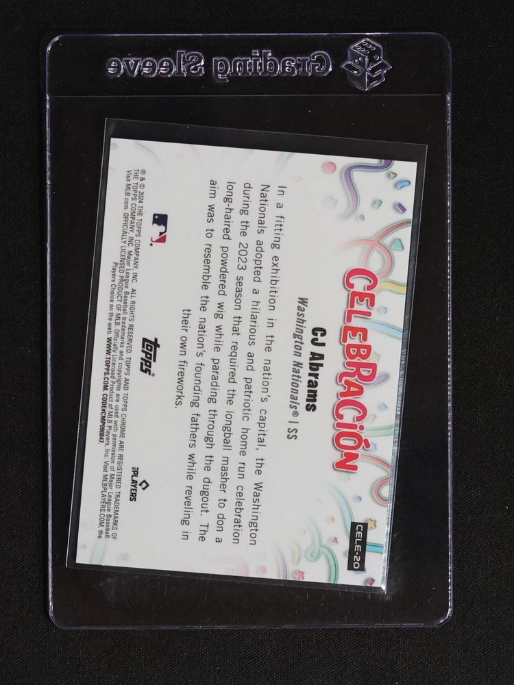 2020 Topps Celebración #CELE-20 CJ Abrams — front