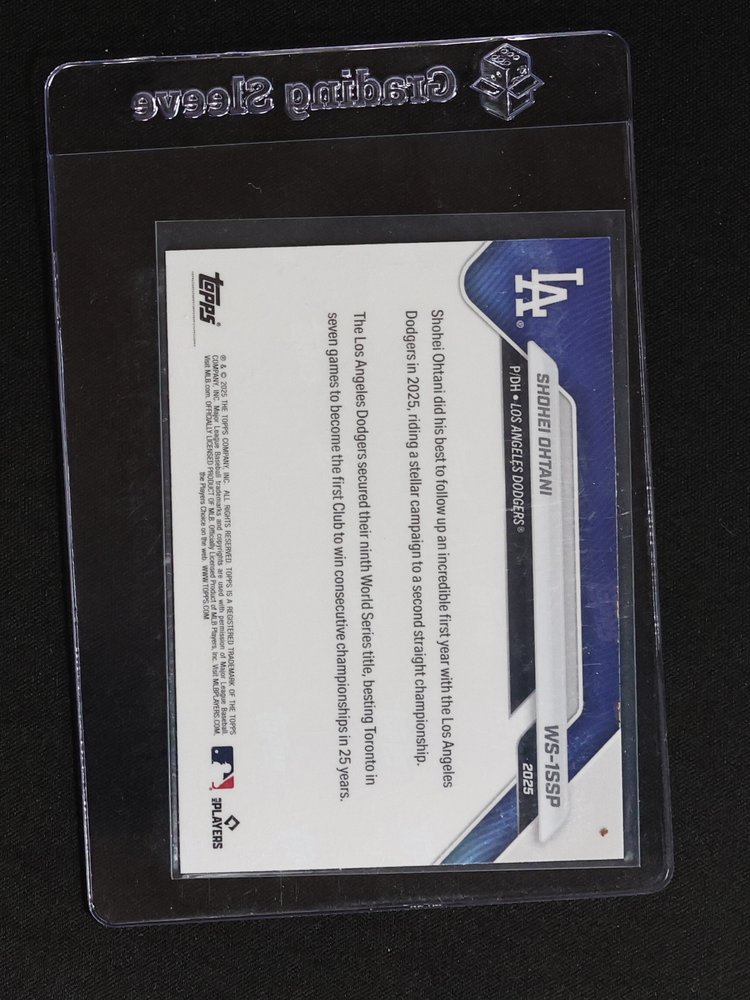 2025 Topps Now #WS-1SSP Shohei Ohtani — front