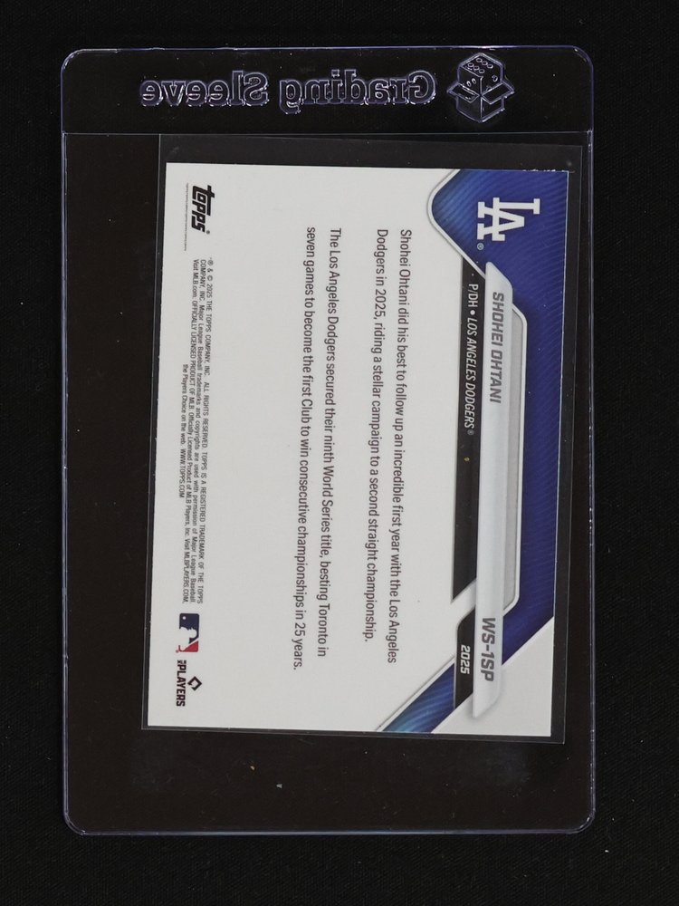 2025 Topps Now #WS-15 Shohei Ohtani — front