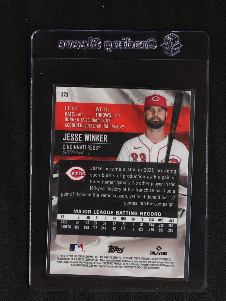 2021 Topps #373 Jesse Winker — front