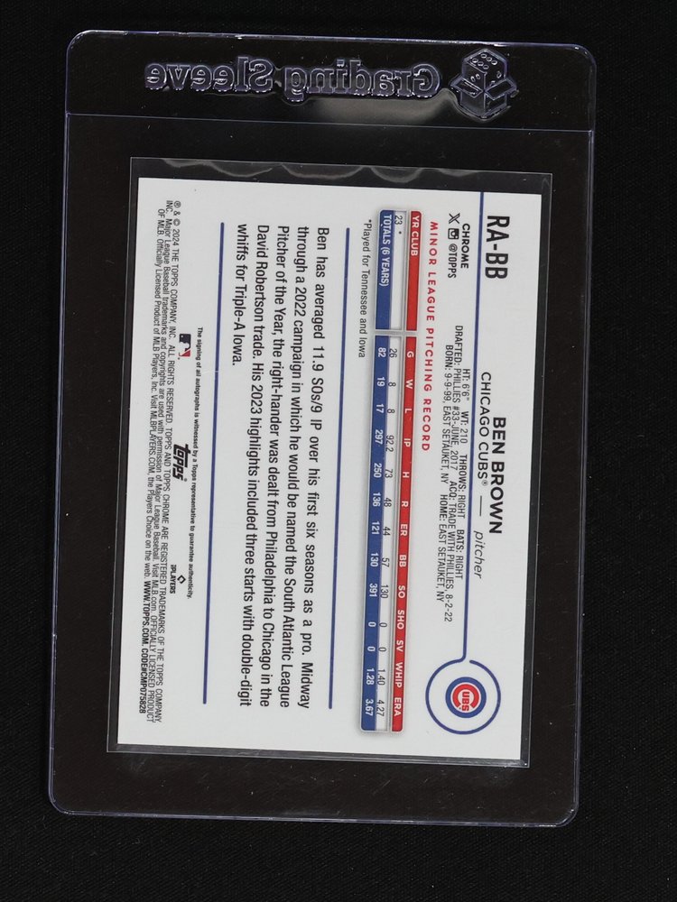 2024 Topps Now #238 Ben Brown — front