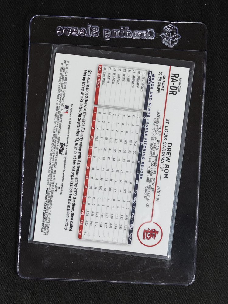2024 Topps Chrome #RA-DR Drew Rom — front